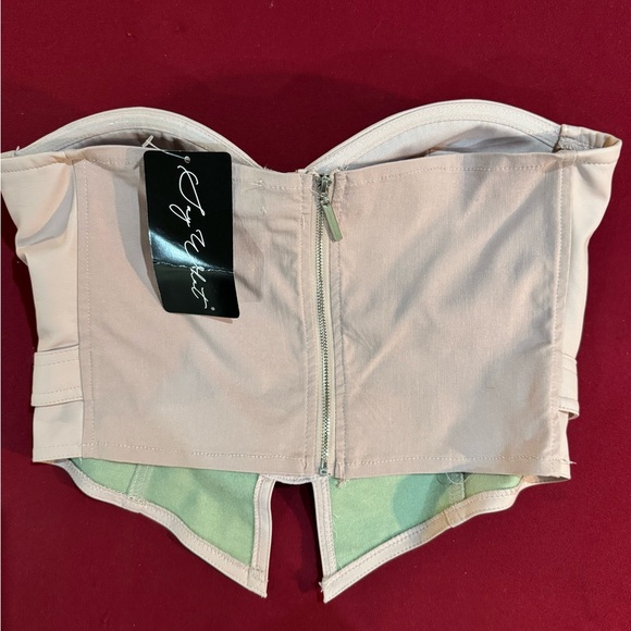 Say What Pink Bustier Top - Picture 3 of 5